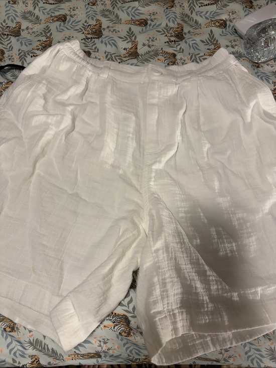 aerie Pants - Lightweight Aerie White Cotton Shorts - XS